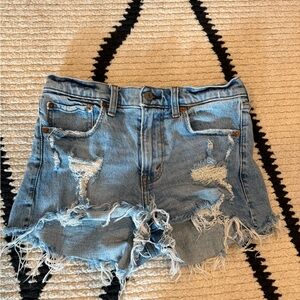 Distressed Denim Women's Shorts